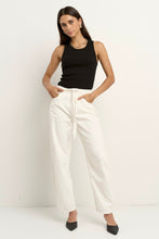 Load image into Gallery viewer, Ivy + Jack Campus Tie Waist Barrel Jeans - Ecru Hyde Boutique
