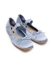 Load image into Gallery viewer, La Tribe Ballet Flat - Capri Blue Satin Hyde Boutique
