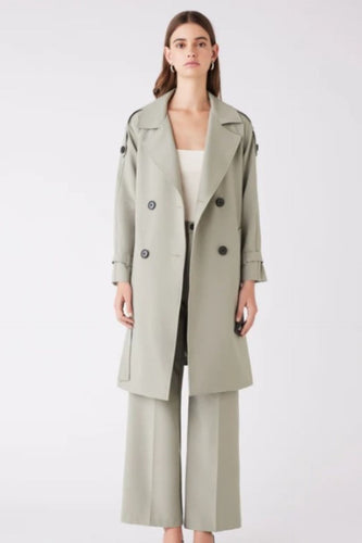 Esmaee Chicago Trench Coat - Light Khaki Hyde Boutique