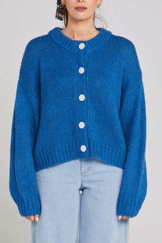 Thing Thing Cleo Cardigan - Cobalt Hyde Boutique