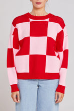 Load image into Gallery viewer, Thing Thing Cleo Check It Jumper - Pinky Tomato Hyde Boutique
