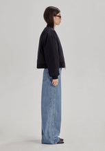 Load image into Gallery viewer, Commoners Cropped Bomber Jacket - Black
