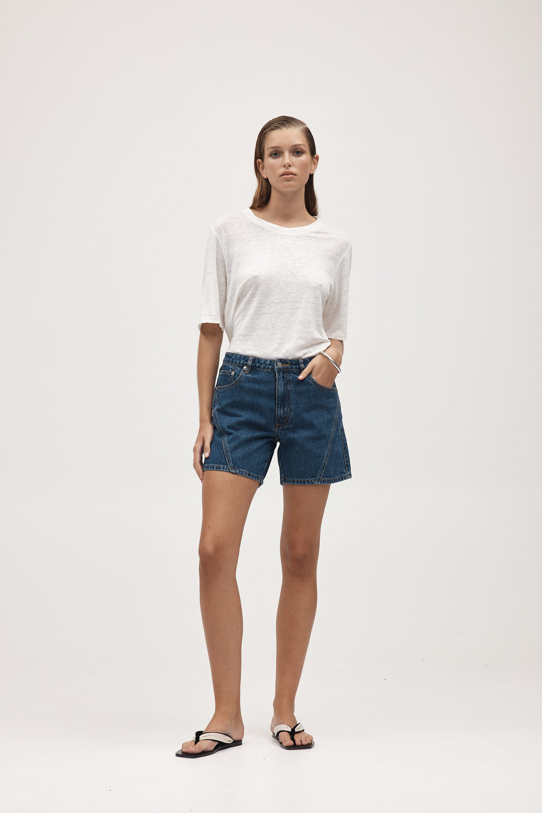 Marle Curve Seam Short - Heritage Blue  Hyde Boutique   