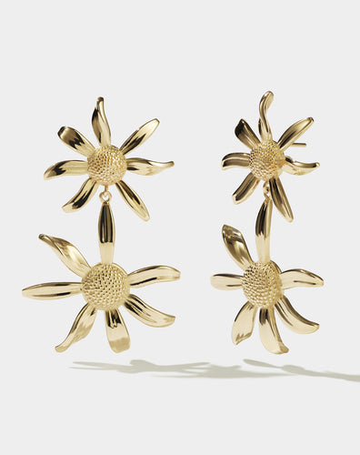 Meadowlark Daisy Drop Earrings - Gold  Hyde Boutique   