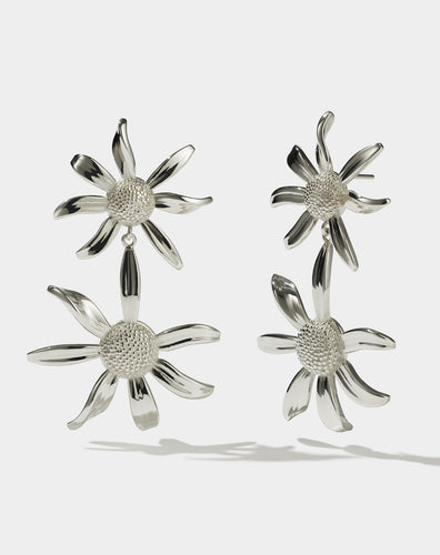 Meadowlark Daisy Drop Earrings - Sterling Silver  Hyde Boutique   