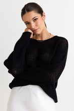 Load image into Gallery viewer, RE:UNION Label Dawn Crochet Knit Jumper - Black Hyde Boutique
