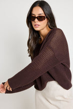 Load image into Gallery viewer, RE:UNION Label Dawn Crochet Knit Jumper - Chocolate Hyde Boutique
