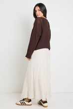 Load image into Gallery viewer, RE:UNION Label Dawn Crochet Knit Jumper - Chocolate Hyde Boutique
