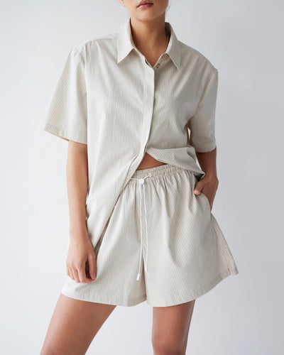 Dear Dylan Chai Stripe Toggle Short Hyde Boutique