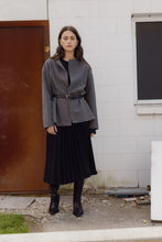 Load image into Gallery viewer, IDAE Drop Shoulder Coat - Charcoal  Hyde Boutique   
