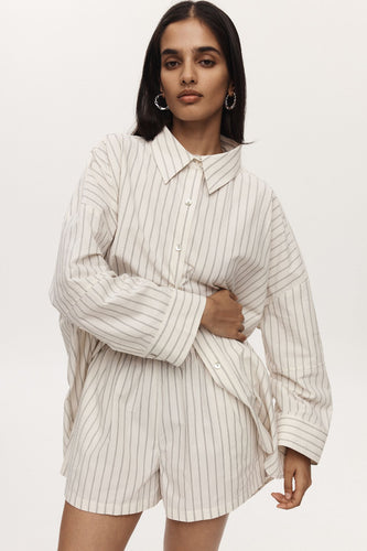 Marle Edie Shirt - Ivory Stripe  Hyde Boutique   