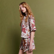 Load image into Gallery viewer, Papinelle x Karen Walker Edwardian Floral Boxer PJ Set - Macadamia  Hyde Boutique   
