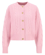 Load image into Gallery viewer, Barbour Elina Wool-Cashmere Cable-Knit Cardigan - Cherry Blossom Apparel > Women > Clothing > Knitwear > Cardigans > Barbour Hyde Boutique
