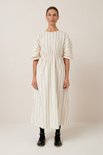 Load image into Gallery viewer, Kowtow Ellora Dress - Greige Pinstripe Hyde Boutique
