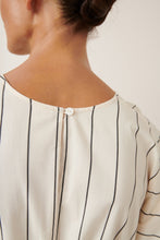 Load image into Gallery viewer, Kowtow Ellora Dress - Greige Pinstripe Hyde Boutique
