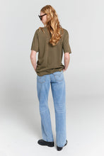 Load image into Gallery viewer, Karen Walker Embroidered Runaway Girl Classic T-Shirt - Hunter Green Hyde Boutique
