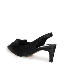 Load image into Gallery viewer, Kathryn Wilson Emily Heels - Black Satin Hyde Boutique
