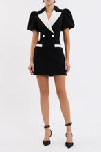 Load image into Gallery viewer, Rebecca Vallance Emma Mini Dress - Black/White Hyde Boutique
