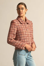 Load image into Gallery viewer, Zoe Kratzmann Plume Jacket - Berry Check Apparel > Women > Clothing > Jackets > Bouclé Jackets > Cropped Jackets > Zoe Kratzmann Hyde Boutique
