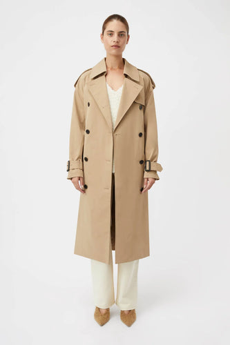 Camilla and Marc Evans Mid Length Trench - Sand Brown  Hyde Boutique   