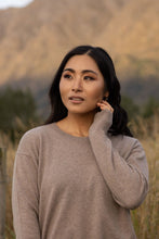 Load image into Gallery viewer, Mazu Ever Be Round Neck Sweater - Light Brown Hyde Boutique
