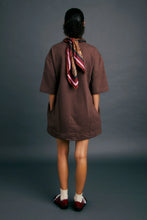 Load image into Gallery viewer, Karen Walker Academy Dress - Chocolate/Gold Hyde Boutique
