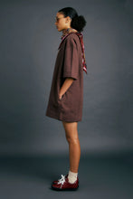 Load image into Gallery viewer, Karen Walker Academy Dress - Chocolate/Gold Hyde Boutique
