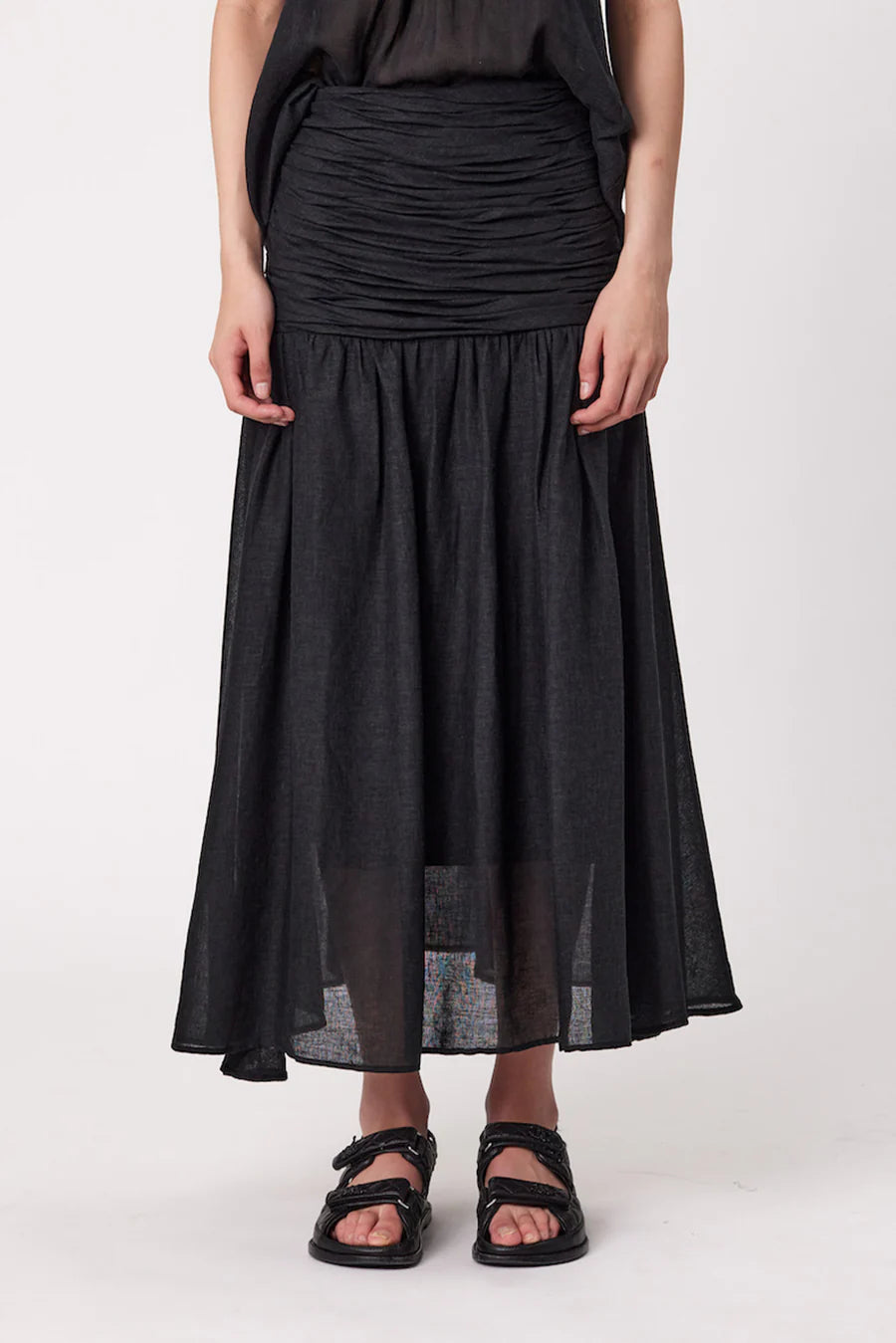 Remain Fallon Maxi Skirt - Black  Hyde Boutique   