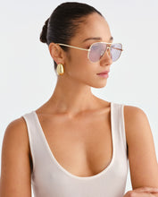 Load image into Gallery viewer, Luv Lou The Carter Sunglasses - Light Gold Sunglasses Luv Lou
