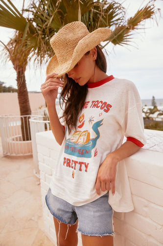 Sabbi The Feed Me Tacos Tee - Cream Hyde Boutique