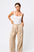 Load image into Gallery viewer, Mossman Fine Line Knit Tank - White Hyde Boutique
