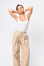 Load image into Gallery viewer, Mossman Fine Line Knit Tank - White Hyde Boutique
