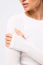 Load image into Gallery viewer, Mossman Fine Line Knit - White Hyde Boutique
