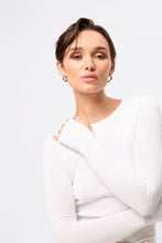 Load image into Gallery viewer, Mossman Fine Line Knit - White Hyde Boutique
