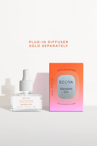 Ecoya Plug In Diffuser Fragrance Flask - Mandarin Gin Hyde Boutique