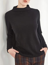 Load image into Gallery viewer, Sills Tasmin Funnel Neck - Black Apparel > Women > Clothing > Knitwear > Knit Tops > Funnel Neck Knitwear > Sills Hyde Boutique
