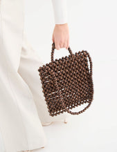 Load image into Gallery viewer, La Tribe Gia Beaded Tote Bag - Brown Hyde Boutique
