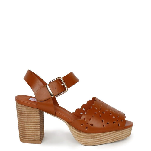 Kathryn Wilson Gigi Heel - Walnut Calf Hyde Boutique