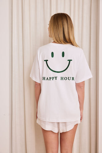 Caitlin Crisp Happy Hour Tee - Green  Hyde Boutique   