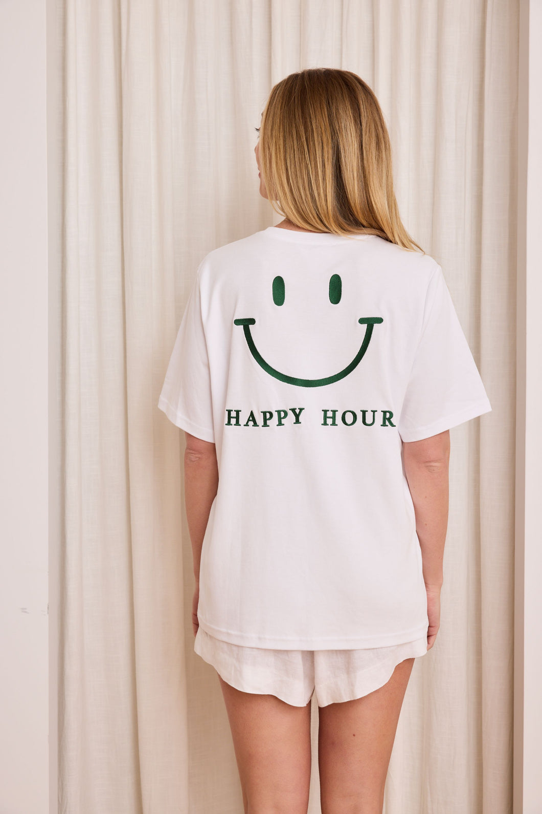 Caitlin Crisp Happy Hour Tee - Green  Hyde Boutique   