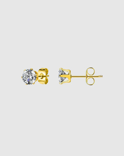 Castel & Co Harper Studs - Diamante/Gold Arriving Soon Hyde Boutique