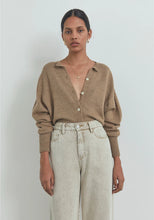 Load image into Gallery viewer, Viktoria &amp; Woods Hart Merino Cardigan - Wicker Marl Hyde Boutique
