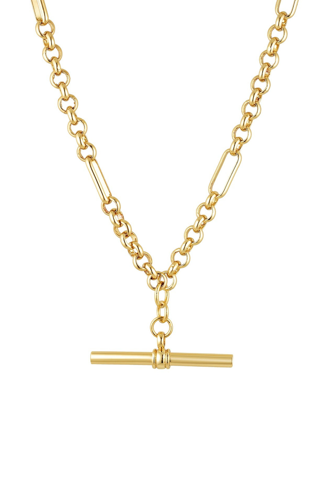 Porter Heritage T-Bar Necklace - Gold