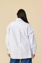 Load image into Gallery viewer, Ruby Icon Shirt - Blue Stripe Hyde Boutique
