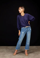 Load image into Gallery viewer, Drama the Label Straight Leg Raw Crop - Denim Blue  Mrs Hyde Boutique   
