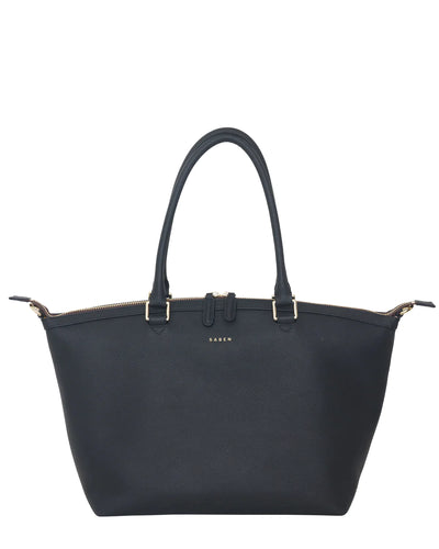 SABEN Milan Bag - Black + Chain Print Handbags Saben   