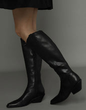 Load image into Gallery viewer, La Tribe Simone Knee High Boot - Black  Hyde Boutique   
