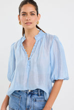 Load image into Gallery viewer, Ivy + Jack Closure High Neck Top - Pale Blue Hyde Boutique
