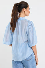 Load image into Gallery viewer, Ivy + Jack Closure High Neck Top - Pale Blue Hyde Boutique
