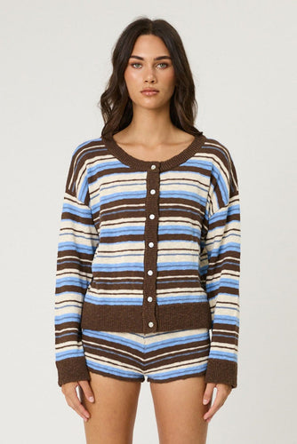Remain Ivy Cardigan - Stripe Hyde Boutique